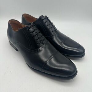 BRAND NEW Desai Classic Oxford Black Leather Dress Shoes, Mens EU 44, US 11